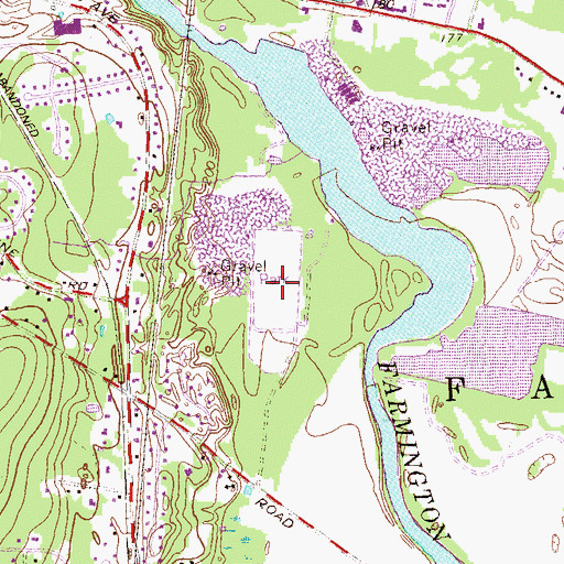 Topographic Map of Quirk Park, CT