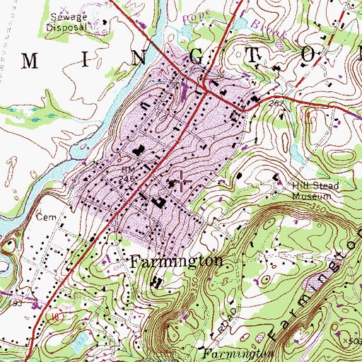 Topographic Map of Saint James Episcopal Church, CT