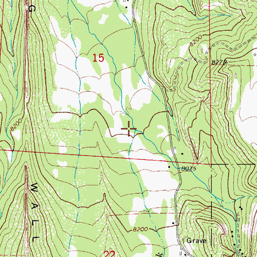 Topographic Map of Staplin Creek, CO