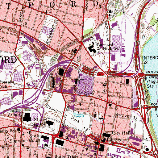Topographic Map of Saint Patrick-Saint Anthony Church, CT