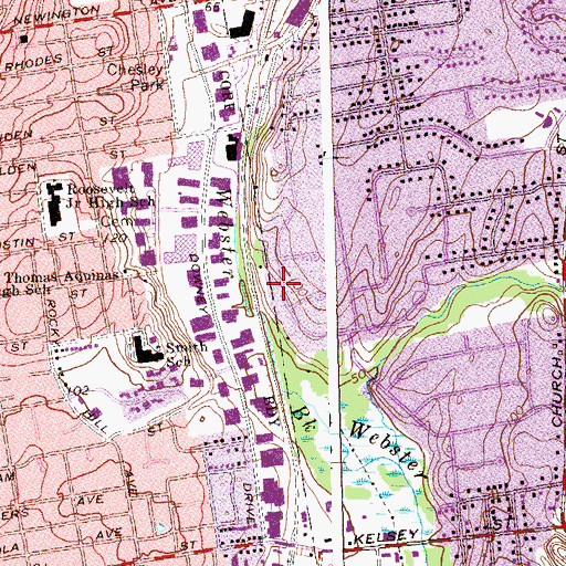 Topographic Map of Saint Stephens Armenian Church, CT