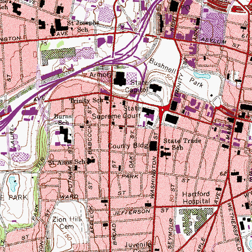 Topographic Map of Saint Volodimir Orthodox Church, CT