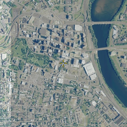 Aerial/Satellite Image of Wadsworth Atheneum, CT