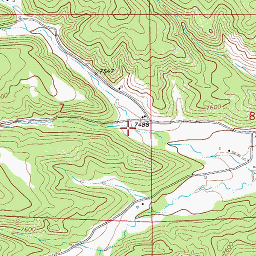 Topographic Map of North Fork Trujillo Creek, CO