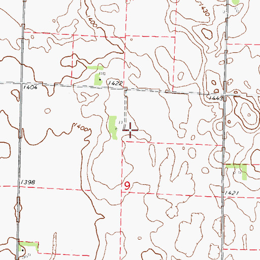 Topographic Map of Platt Post Office (historical), IA