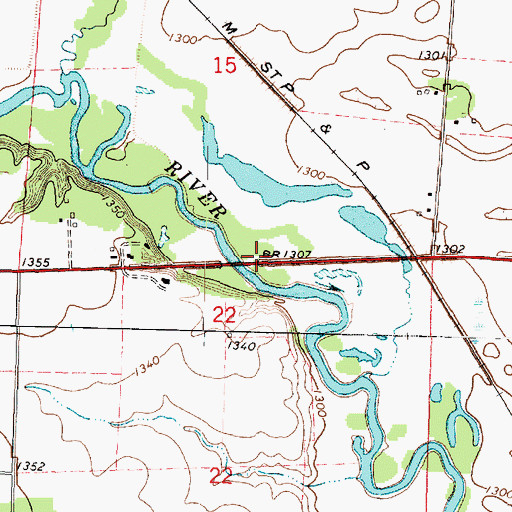 Topographic Map of Hawk Valley Wildlife Management Area, IA