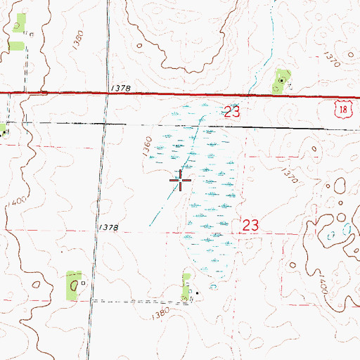 Topographic Map of Du Marsh Area, IA