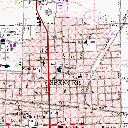 Topographic Map of Family Dental Clinic, IA