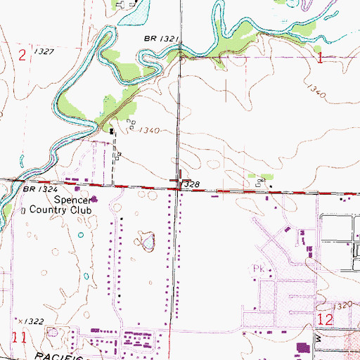 Topographic Map of Iowa Eye Institute, IA