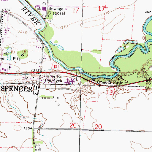 Topographic Map of Wells of Living Grace Church, IA