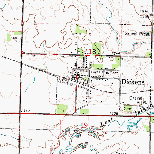 Topographic Map of West Bend Elevator Company Elevator, IA