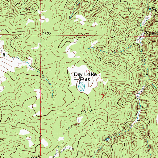 Topographic Map of Dry Lake Flat, CO