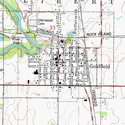 Topographic Map of Park Church of Christ, IA