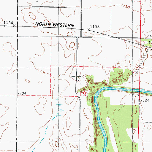 Topographic Map of Schwenck Family Plot (historical), IA