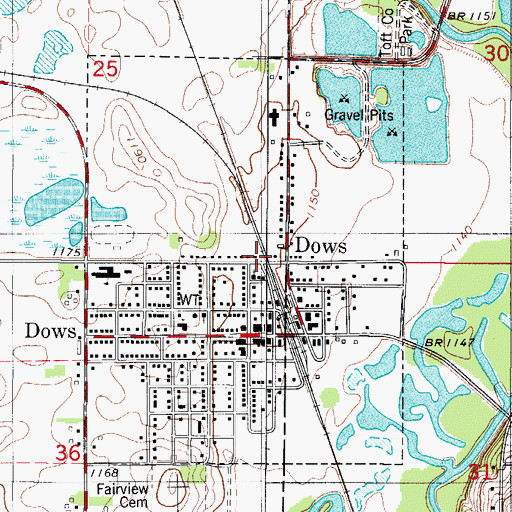 Topographic Map of Quasdorf Wagon, Machine and Blacksmith Shop Museum, IA