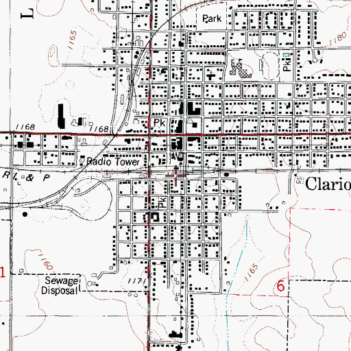 Topographic Map of Cargill Incorporated Elevator, IA