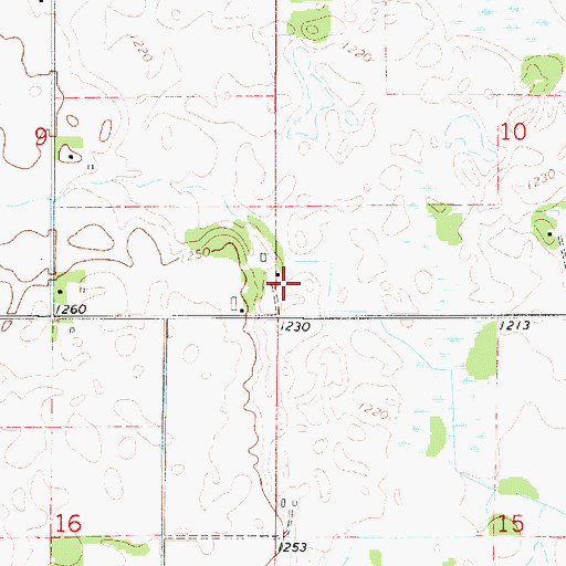 Topographic Map of Christianson-Taylor Wildlife Area, IA