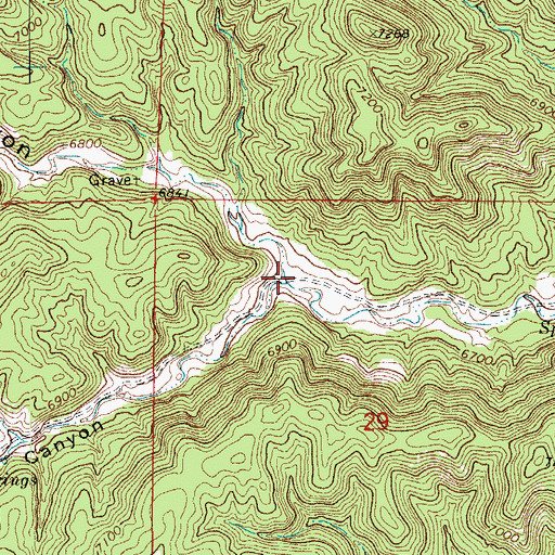 Topographic Map of Adobe Canyon, CO