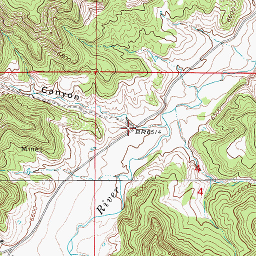 Topographic Map of Daisy Canyon, CO