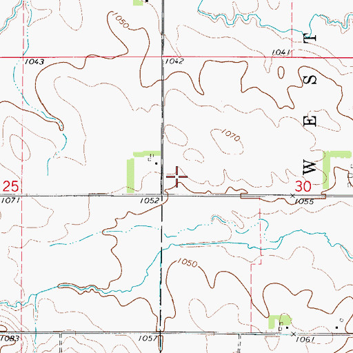 Topographic Map of Elida Post Office (historical), IA