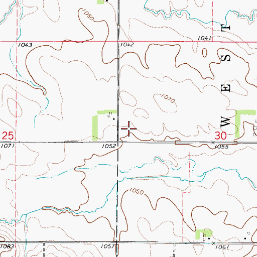 Topographic Map of Elida Post Office (historical), IA