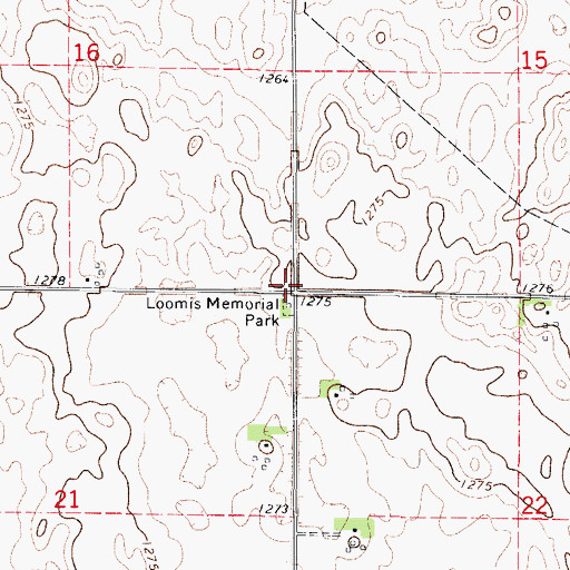 Topographic Map of Wisner Number Five School (historical), IA