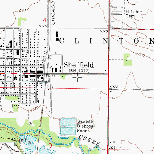 Topographic Map of Africa and North American Wildlife Museum, IA