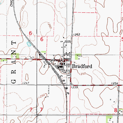 Topographic Map of Farmers Co-op Elevator Company Elevator, IA