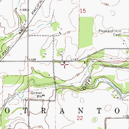 Topographic Map of Nelson Paradise Wildlife Area, IA