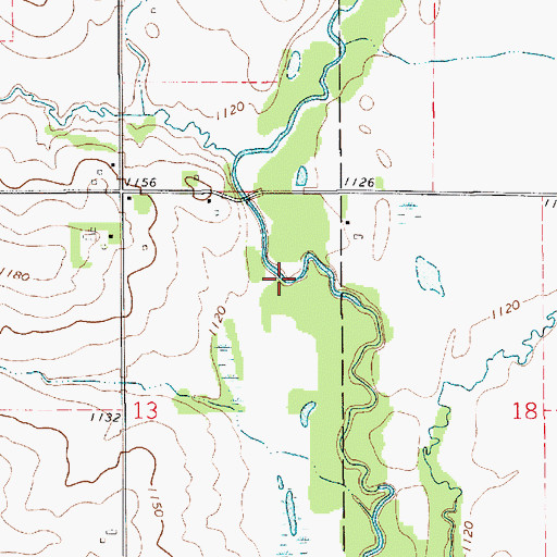 Topographic Map of New Haven Potholes, IA