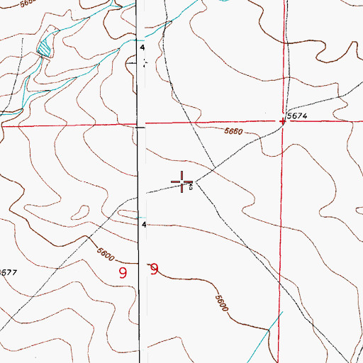 Topographic Map of Pasture Number 1 Windmill, CO