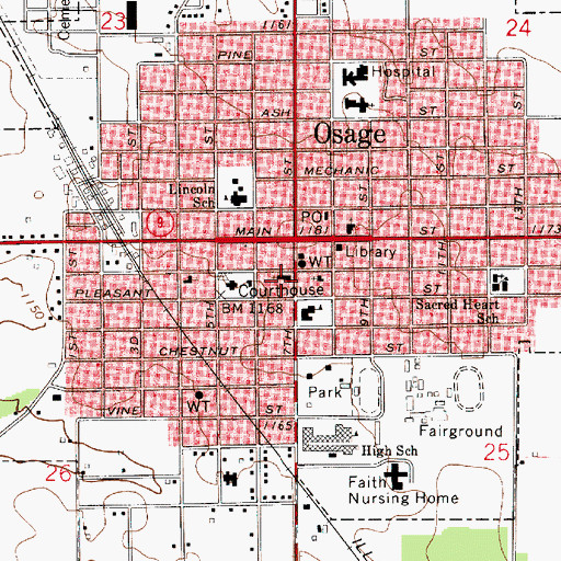 Topographic Map of United Church of Christ, IA