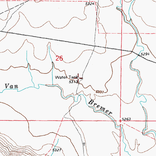 Topographic Map of East Pasture Windmill, CO