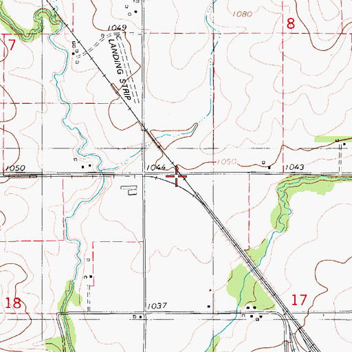 Topographic Map of Jeff (historical), IA