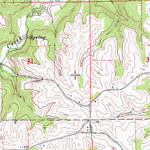 Topographic Map of Grannis Creek Wildlife Management Area, IA