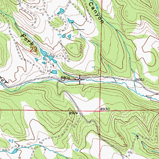 Topographic Map of North Fork Apishapa River, CO