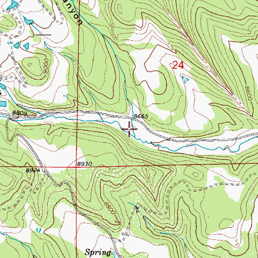Topographic Map of Herlick Canyon, CO