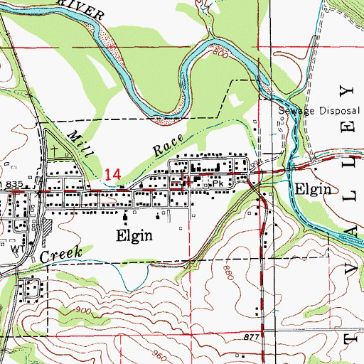 Topographic Map of First Baptist Church, IA
