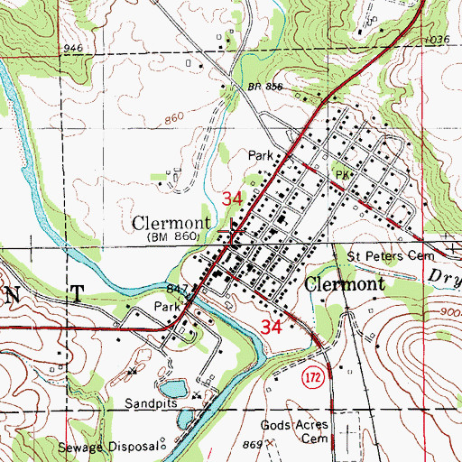 Topographic Map of Pleasant Valley Sports Club, IA