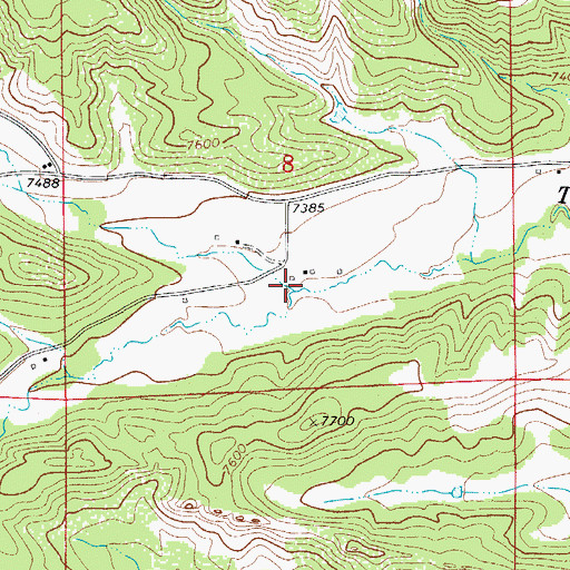 Topographic Map of South Fork Trujillo Creek, CO