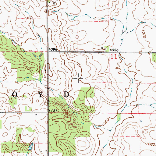 Topographic Map of Wentlands Woods, IA