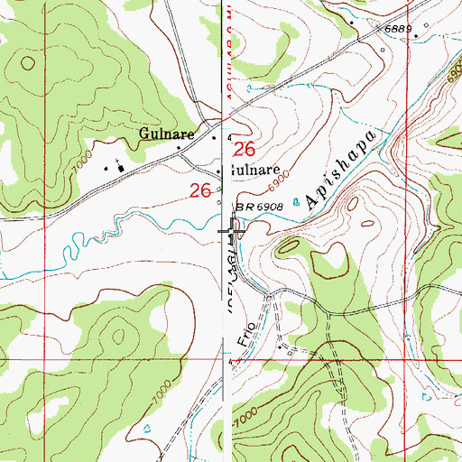 Topographic Map of Frio Canyon, CO