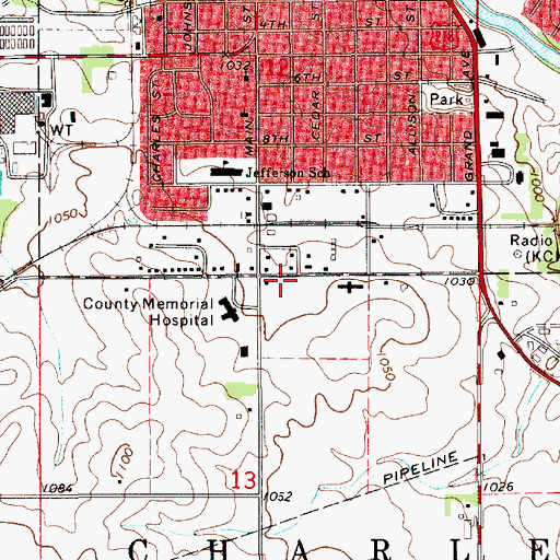 Topographic Map of Cedar Valley Podiatry Center, IA