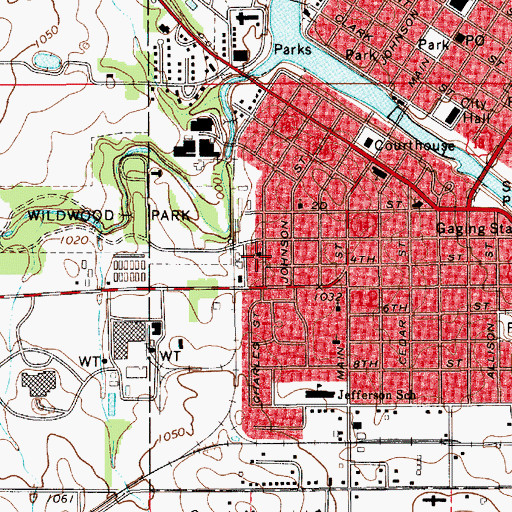 Topographic Map of Jehovahs Witnesses, IA