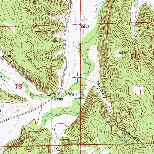 Topographic Map of Trujillo Creek, CO