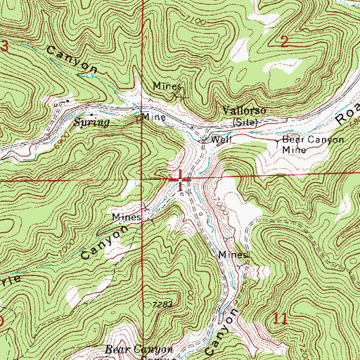 Topographic Map of Bear Canyon, CO