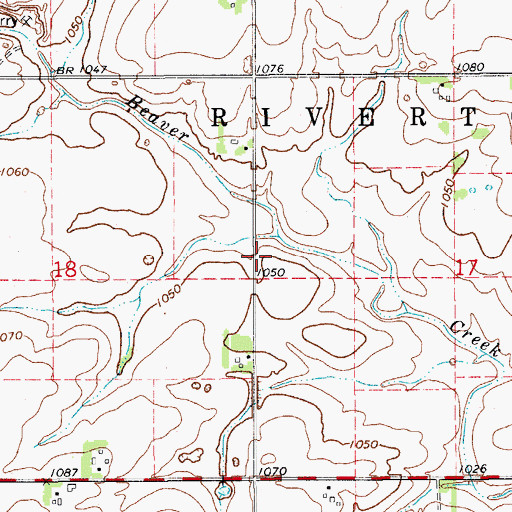 Topographic Map of Ligget Cemetery, IA
