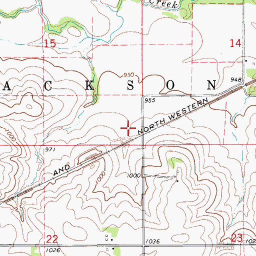 Topographic Map of Wolters Prairie Preserve, IA