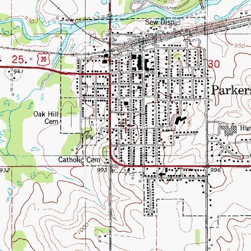 Topographic Map of Hope Reformed Church, IA