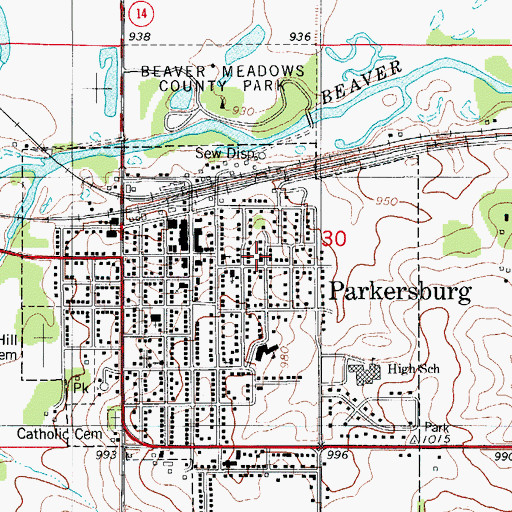 Topographic Map of Christian Reformed Church, IA